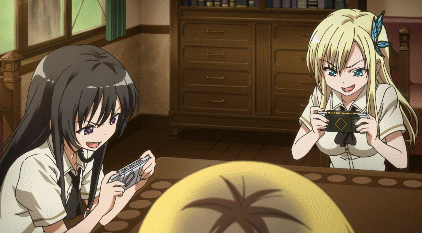 It's not all hate in the anime. They try to play a lot of games together. Of course, they quickly become competitive.