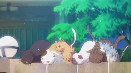 As mentioned above, the main character stays in these particular dorms because of his stray cats. They can be found throughout the series.