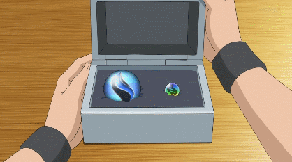 For helping Mr. Fuji, Red gets these Mega Stones.