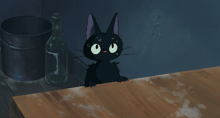 I liked Jiji's reaction so much that I cut it out for its own gif.
