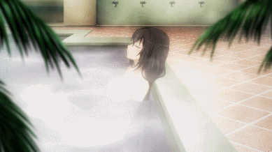 This is Nagato, one of the two who takes command over the other ships. She tries to hide her girly side from Mutsu.
