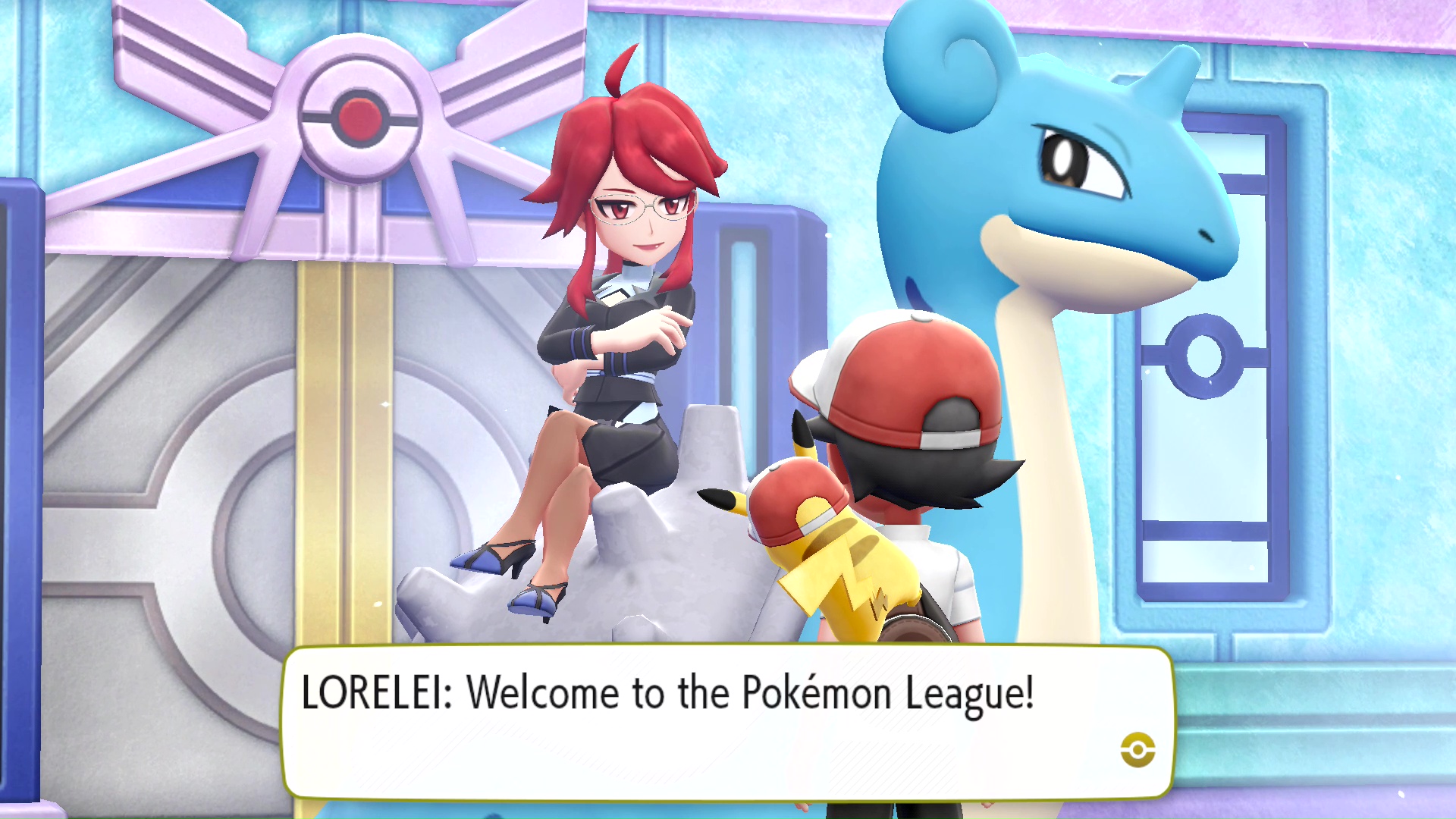 Lorelei specializes in ice-type Pokemon. 