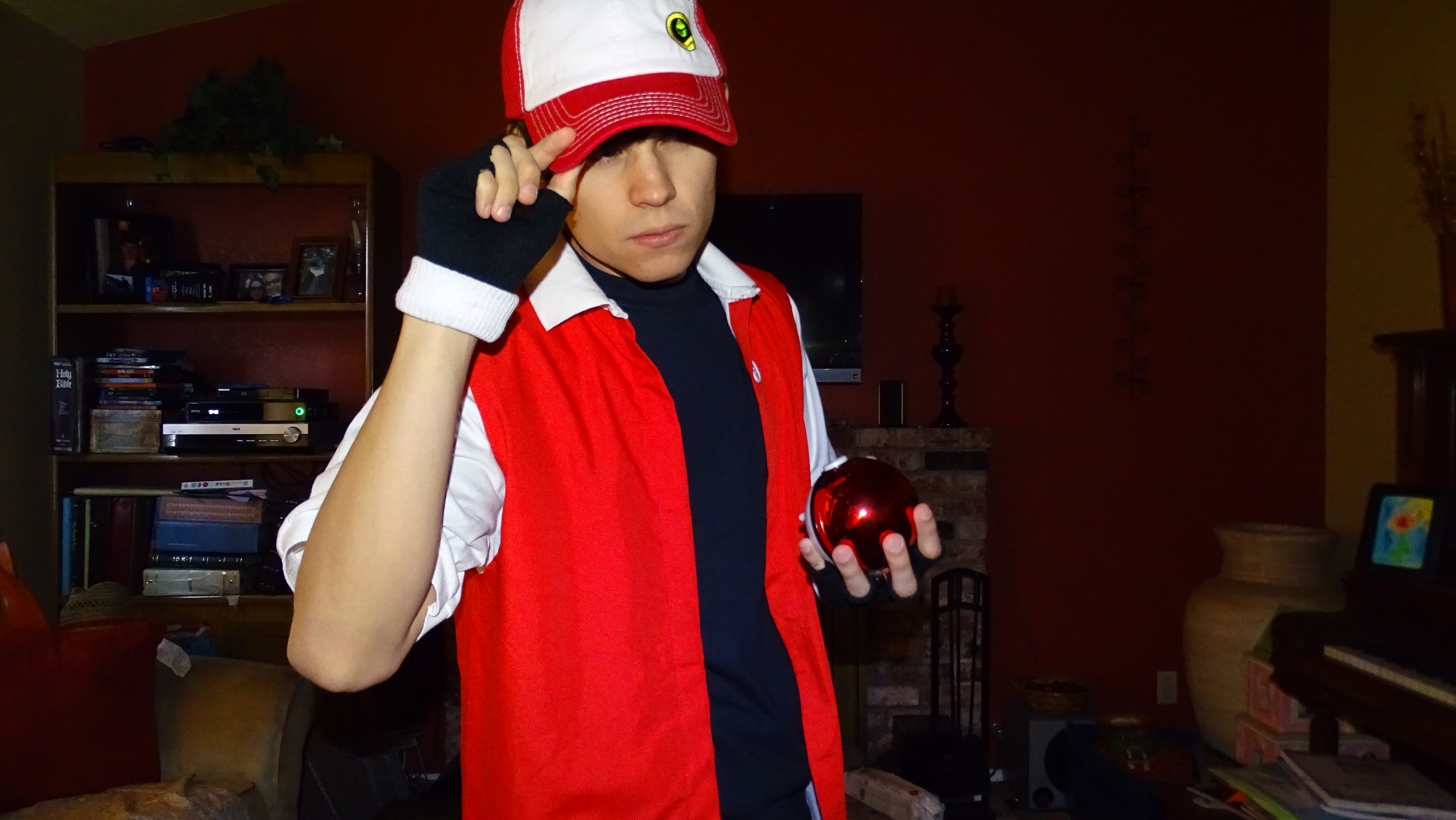 Pokemon Origins Red Cosplay Costume