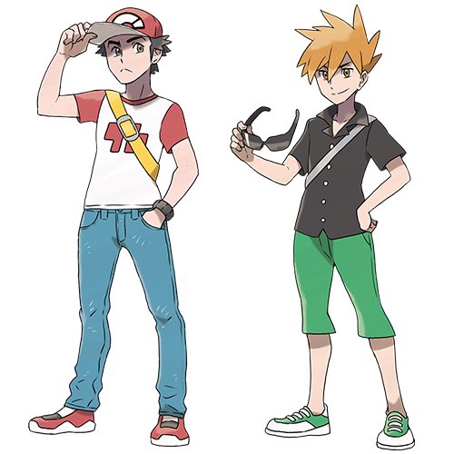 Pokemon Trainer Red Sun and Moon Cosplans 