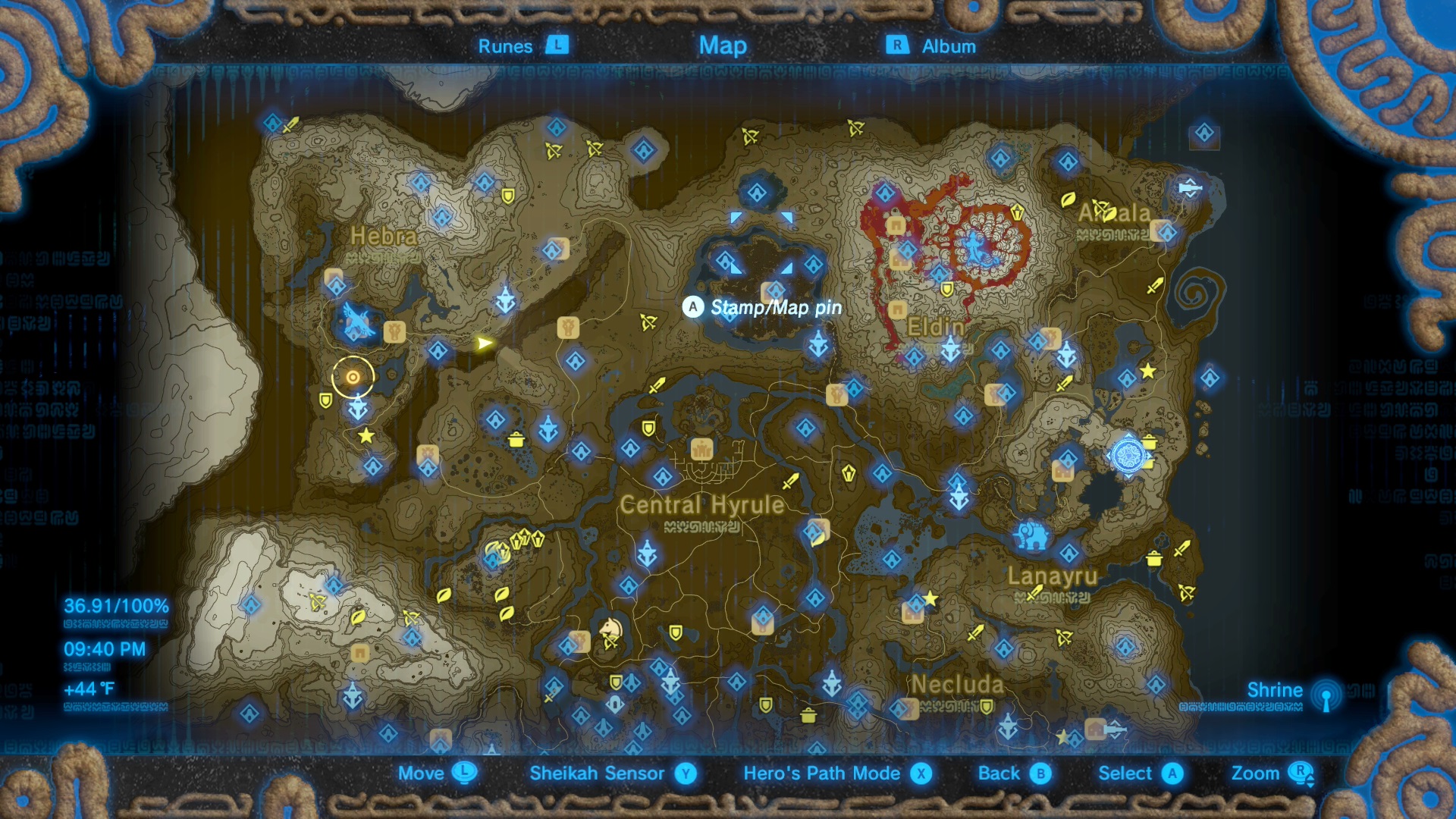 Breath Of The Wild World Map Maps Location Catalog Online