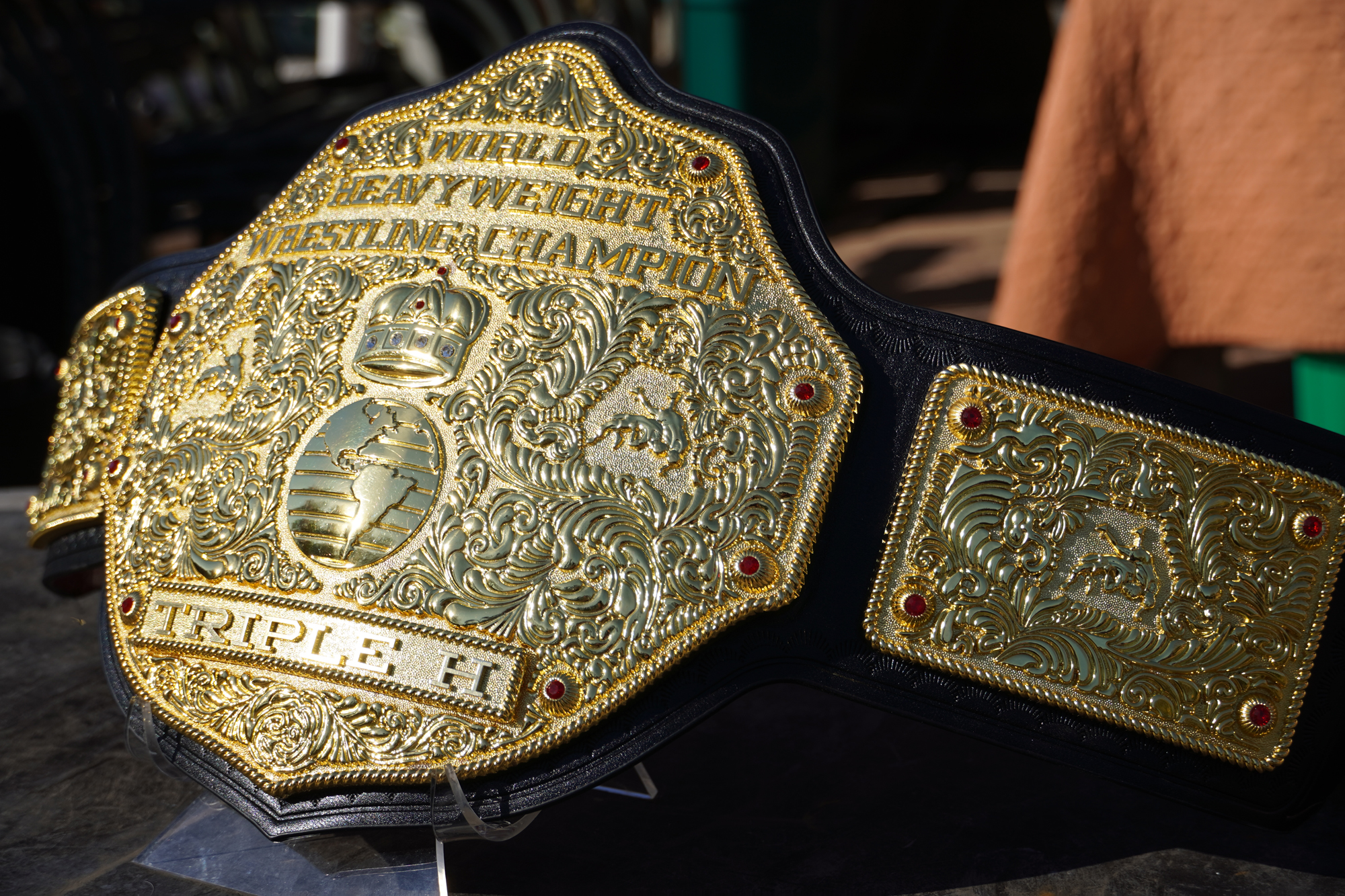 Fandu Belts Minor Flaws Big Gold Heavyweight Championship Wrestling Title Belt 