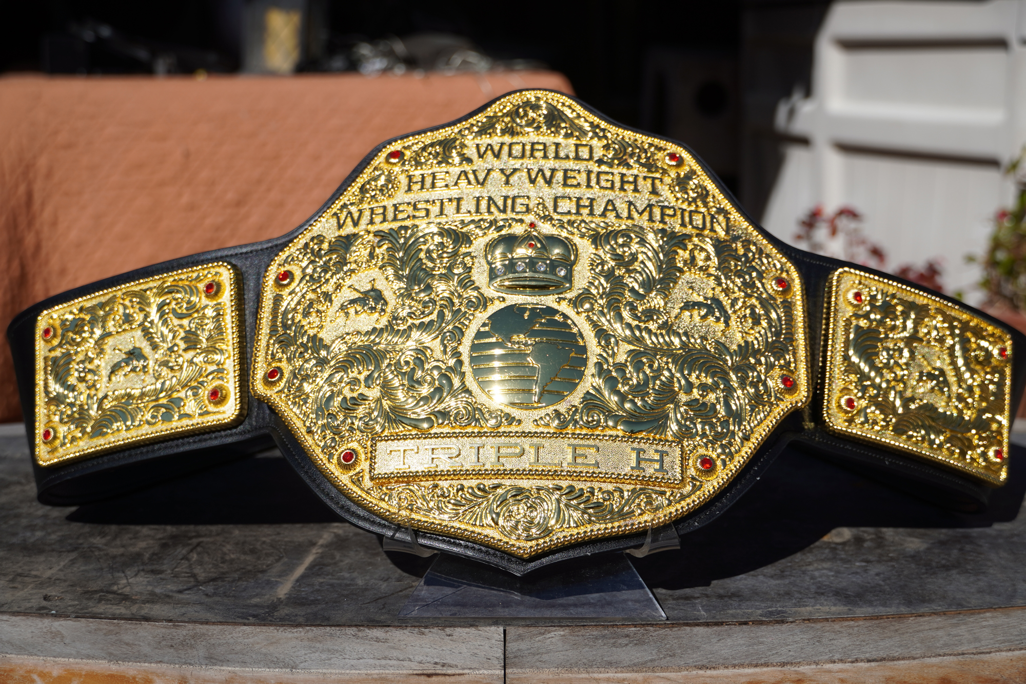 Gold Big Gold World Heavyweight Championship Belt