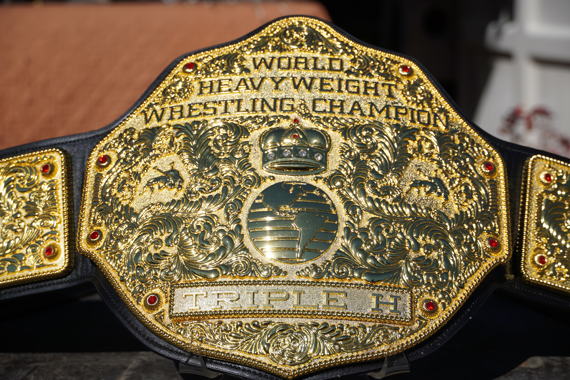 Fandu Belts Minor Flaws Big Gold Heavyweight Championship Wrestling Title Belt 