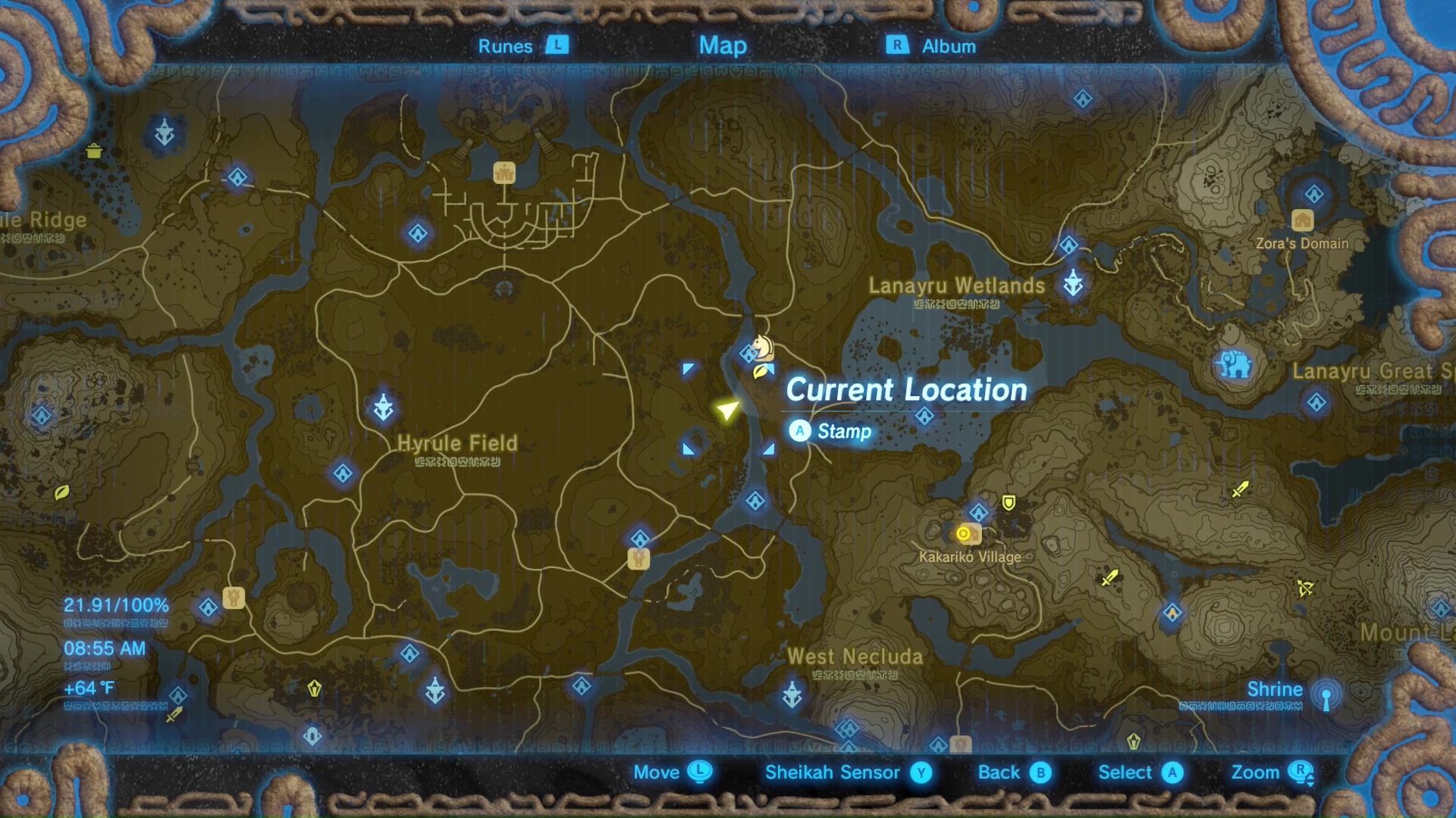 The Legend of Zelda Breath of the Wild Captured Memories locations