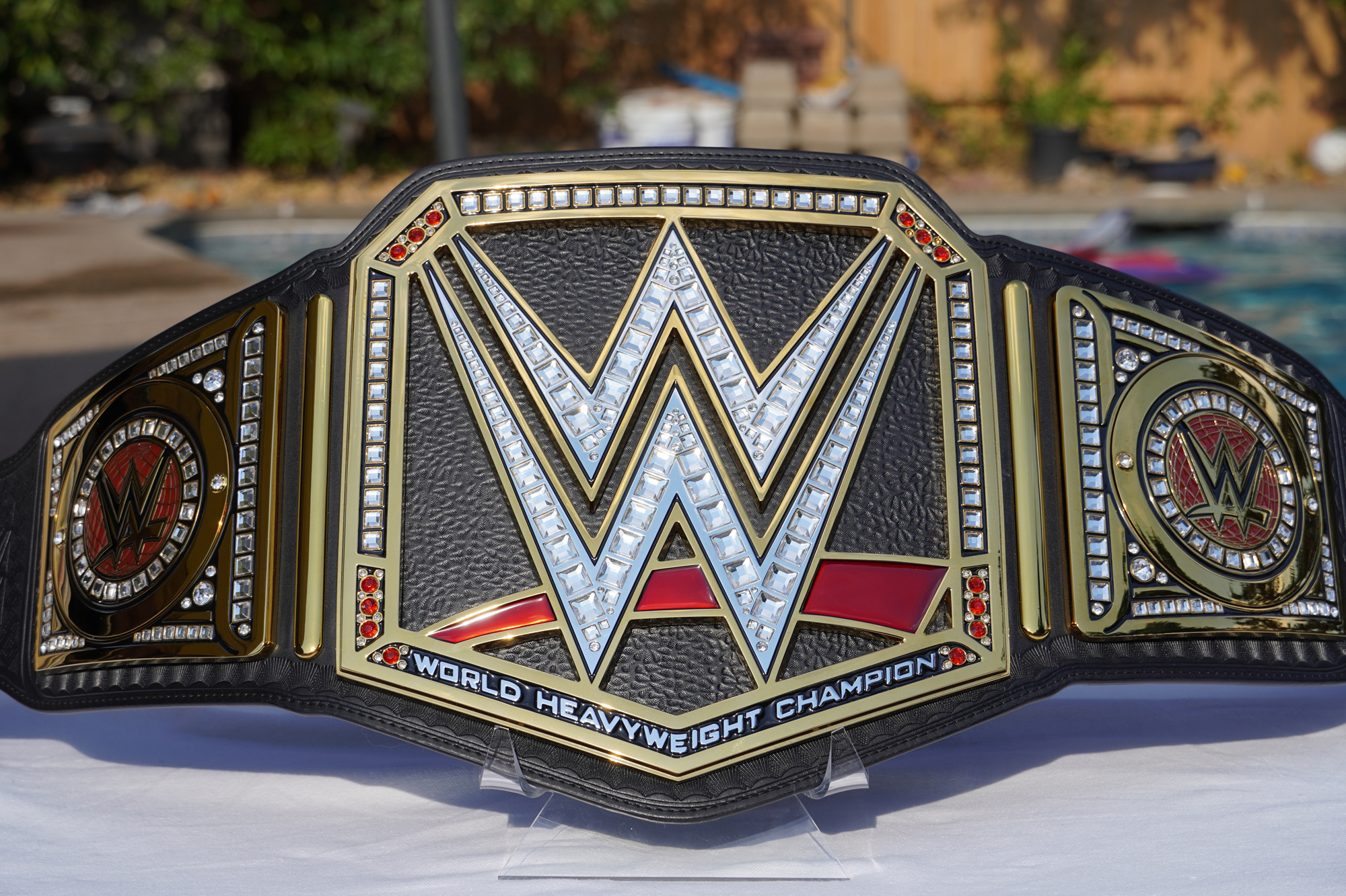 WWE World Hard Core Championship Belt Adult Size Replica Real Leather 